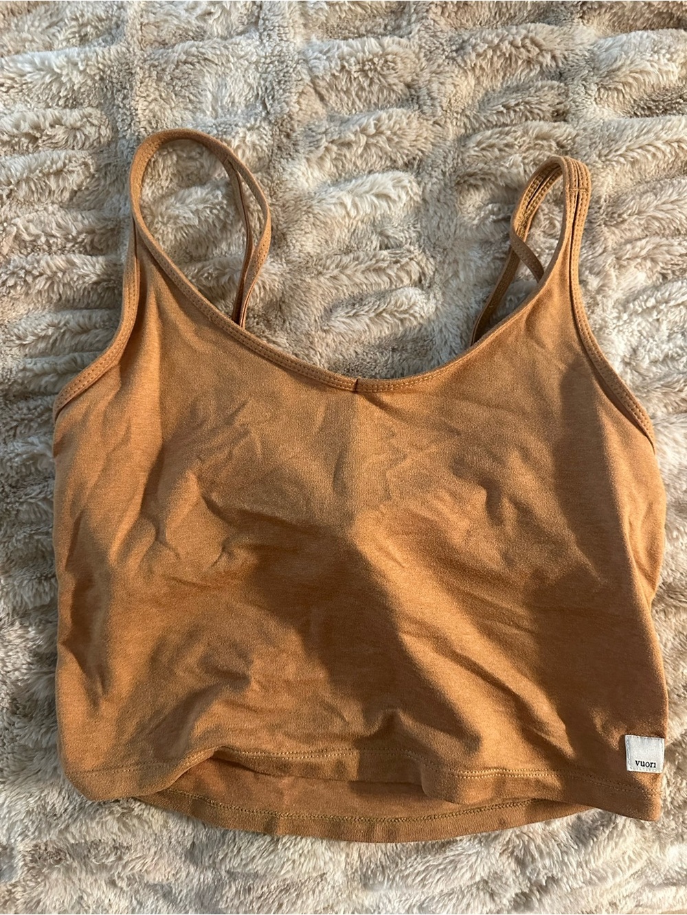 Vuori Women's Rust Orange Cropped Camisole